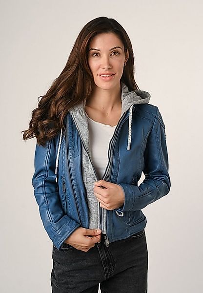 Mauritius Lederjacke MWAdila Mauritius - Damen Lederjacke Lammnappa Kapuze günstig online kaufen