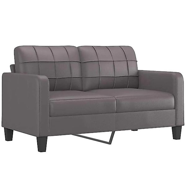vidaXL 2-Sitzer-Sofa Grau 140 cm Kunstleder 359119 günstig online kaufen