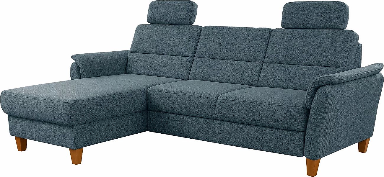 Home affaire Ecksofa »Palmera L-Form«, Federkern, wahlweise mit Bettfunktio günstig online kaufen