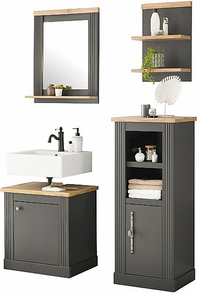 OTTO home Badmöbel-Set "WESTMINSTER, Bad im Landhausstil, 4-teiliges Badezi günstig online kaufen