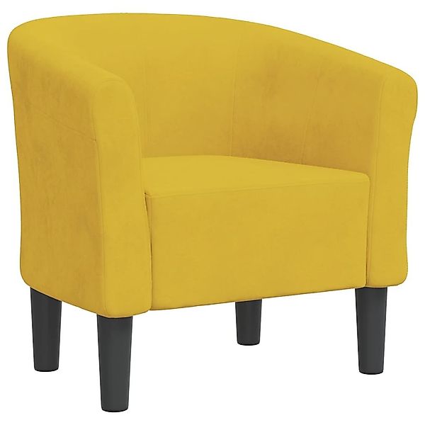 vidaXL Sessel Clubsessel Gelb Samt (1-St) günstig online kaufen