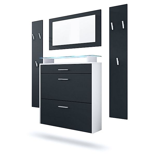 Vladon Garderoben-Set Malea, (Garderobenset bestehend aus 1 Hängeschuhschra günstig online kaufen