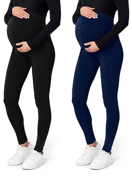 Be Mammy Umstandsleggings Lange Umstandshose aus Viskose BE-02 2er Pack (2- günstig online kaufen