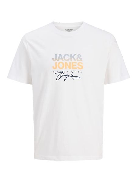 Jack & Jones "JORCANGGU TEE SS CREW NECK FST" mit Logoprint günstig online kaufen