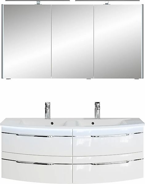 Saphir Badmöbel-Set "Badezimmer-Set 133,2 cm breit, inkl. Türdämpfer, 3 Tür günstig online kaufen