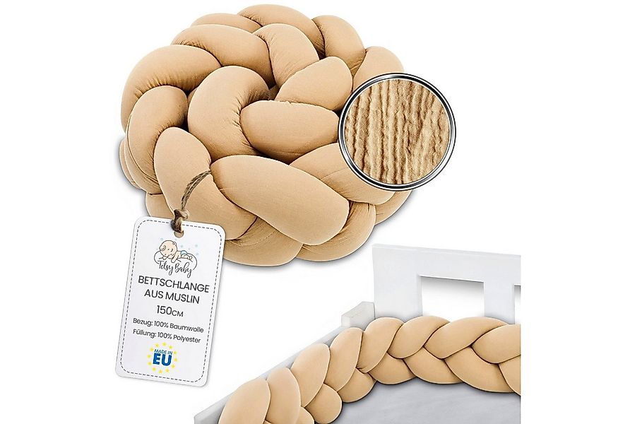 Totsy Baby Dekokissen Kuschelkissen Musselin 150 cm Beige günstig online kaufen