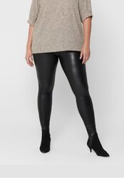 ONLY CARMAKOMA Lederimitathose Kunstleder Plus Size günstig online kaufen