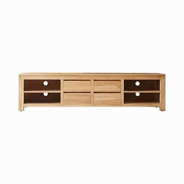 Tikamoon TV-Schrank Patio TV Schrank aus massivem Teakholz 200 cm günstig online kaufen