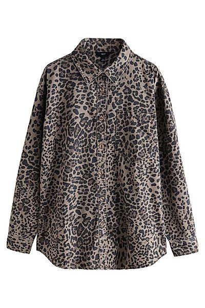 Next Jeanshemd Oversize-Denimhemd aus 100 % Baumwolle – Petite (1-tlg) günstig online kaufen