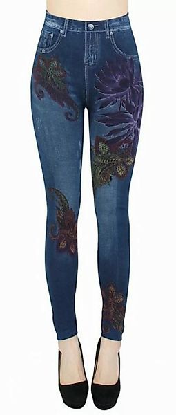 dy_mode Jeggings Damen Leggings in Jeans Optik High Waist Jeggings Jeansleg günstig online kaufen