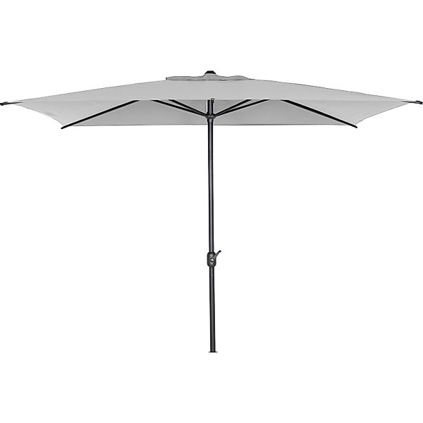 Siena Garden Marktschirm 200 cmx 300 cm Grau mit Knickfunktion günstig online kaufen