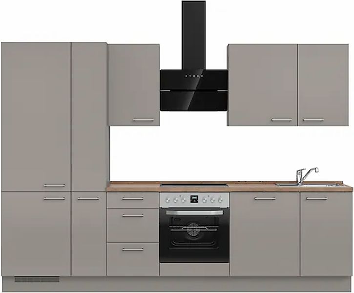 nobilia® Küchenzeile »"Laser II"«, vormontiert, Ausrichtung wählbar, Breite günstig online kaufen