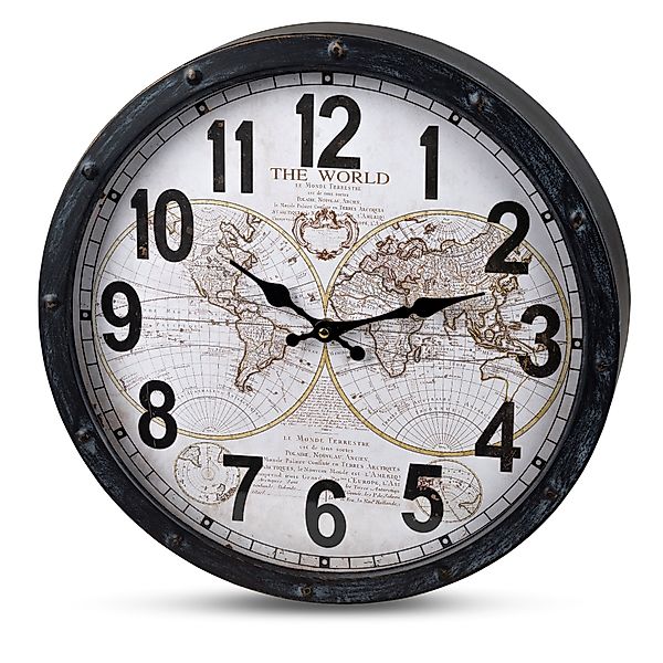 formano Wanduhr Schwarz, Durchmesser 40 cm günstig online kaufen