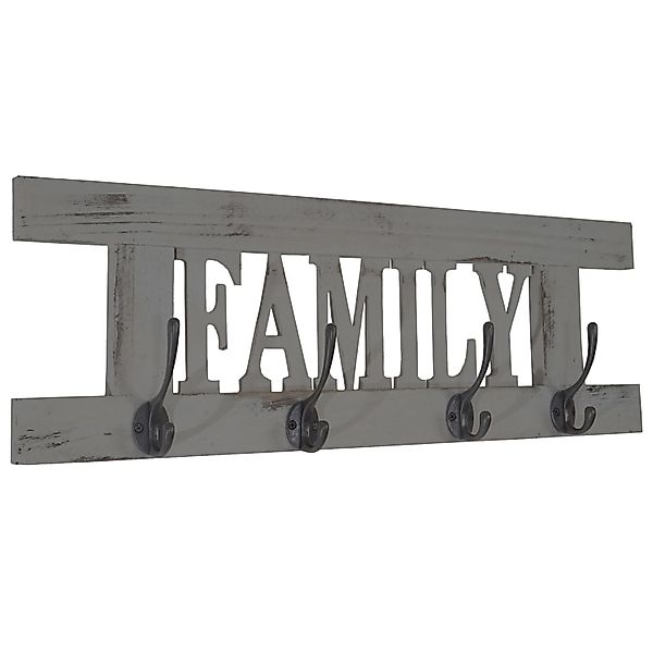 MCW Garderobenpaneel Familie-MCW-C60, Shabby-Look, Kleiderhaken individuell günstig online kaufen
