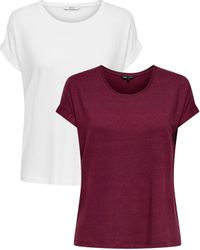 ONLY T-Shirt Stilvolles Basic Shirt mit günstig online kaufen