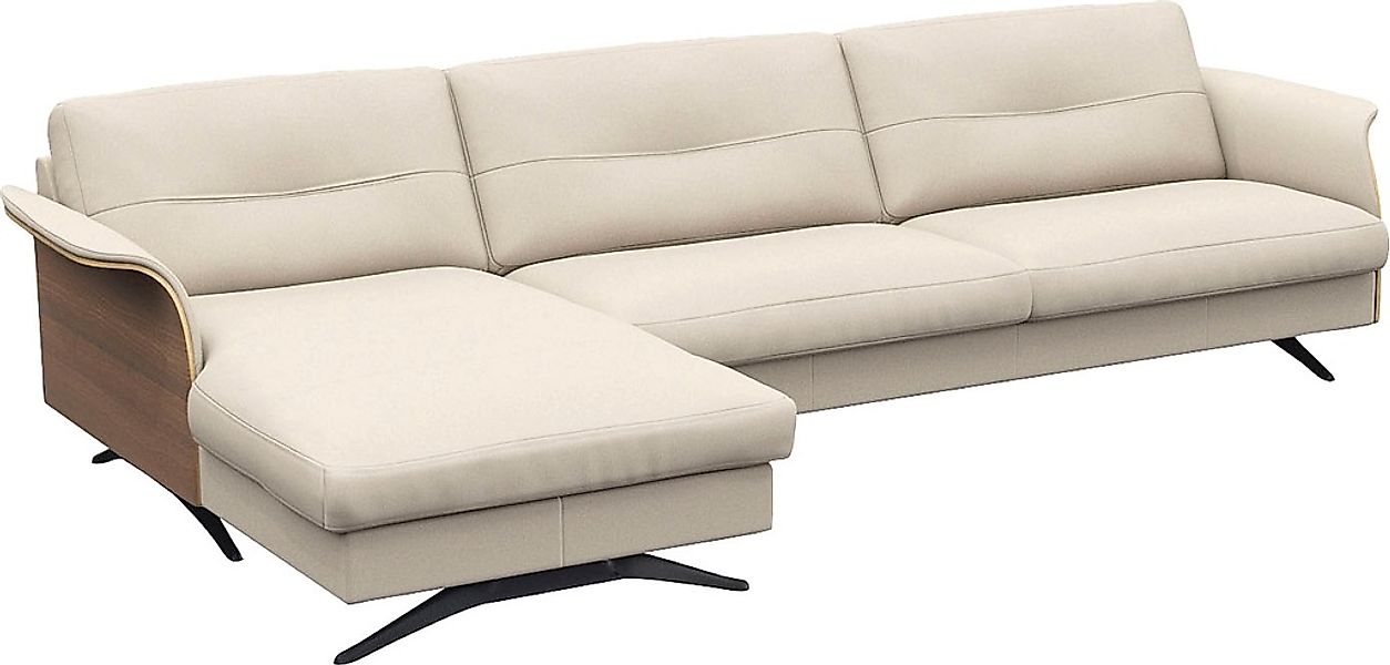 FLEXLUX Ecksofa »Glow, super bequem durch hochwertigem Sitzaufbau mit Feder günstig online kaufen