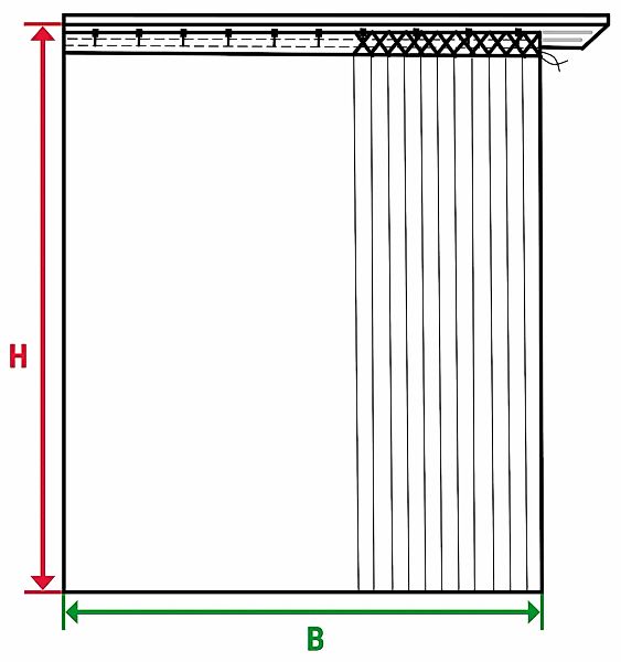 APELT Gardine »Flair«, (1 St.), HxB: 245x121, Flair, Fertigschal mit Univer günstig online kaufen