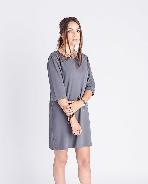 Damen Kleid Aus Bio-baumwolle - 3/4 Arm günstig online kaufen