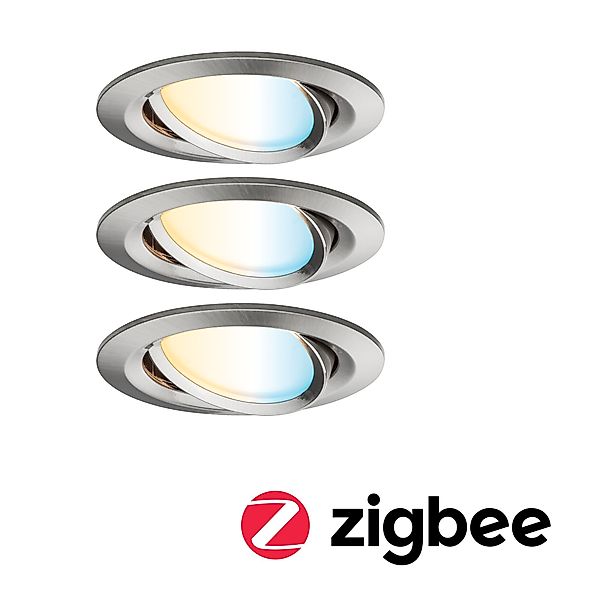 Paulmann "LED Einbauleuchte Smart Home Zigbee 3.0 Nova Plus Coin Basisset s günstig online kaufen