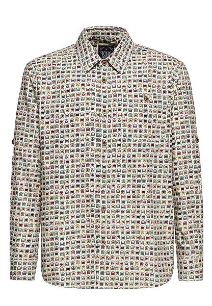 KingKerosin Kurzarmhemd Love Bus mit Retro Bus Allover-Print günstig online kaufen