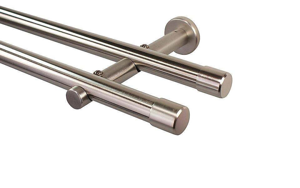 iso-design Gardinenstange 20 mm 2-läufig Edelstahl günstig online kaufen
