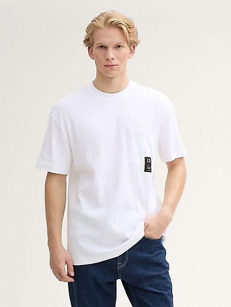 TOM TAILOR Denim T-Shirt Relaxed Fit T-Shirt mit Brusttasche günstig online kaufen