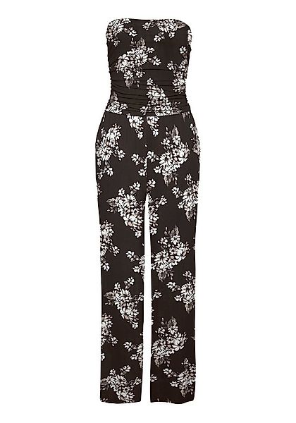 LASCANA Bandeauoverall mit Raffung am Oberteil und floralem Allover-Print günstig online kaufen
