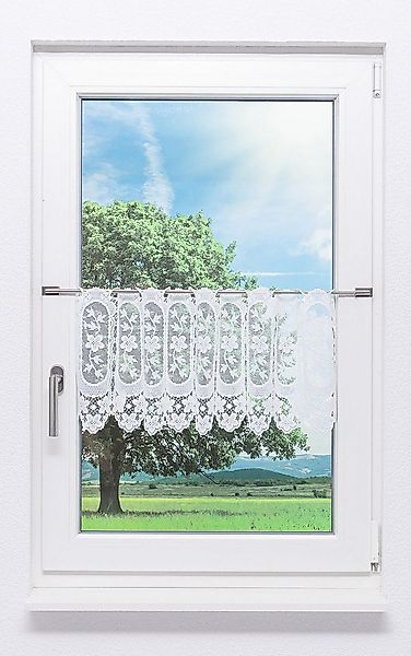 LYSEL® Scheibengardine Blumenliane (1 St), transparent, HxB 40x45cm günstig online kaufen