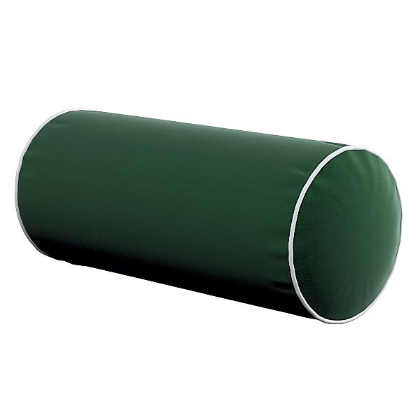 Einfache Nackenrolle mit Einfassband, grün, Ø16 x 40 cm, Velvet (704-13) günstig online kaufen