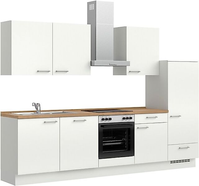 nobilia® Küchenzeile »"Laser I"«, vormontiert, Ausrichtung wählbar, Breite günstig online kaufen