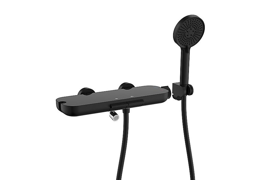 HOMELODY Duschsystem Badewannenarmatur mit Ablage 370 mm und 3-Funktions-Ha günstig online kaufen