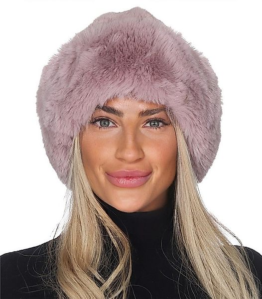 simaranda Fellimitatmützen Damen Mütze 601 Rosa günstig online kaufen