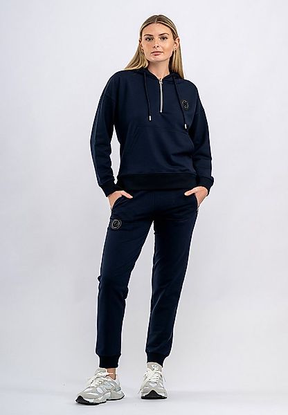 Tom Barron Trainingsanzug Tracksuit With Half Zip Cangoroo Pocket Badge On günstig online kaufen