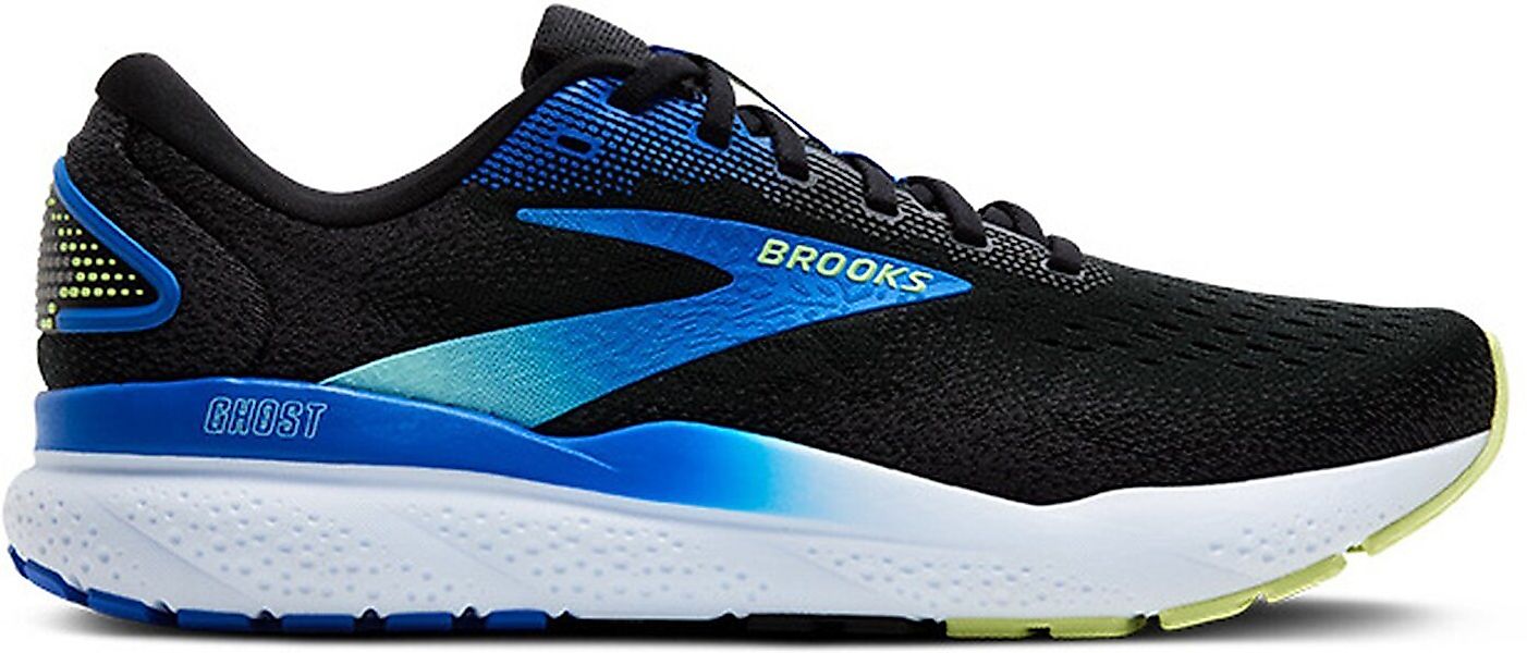 Brooks Ghost 16 - Herren Laufschuh - Black/Cobalt/Neo Yellow Laufschuh günstig online kaufen