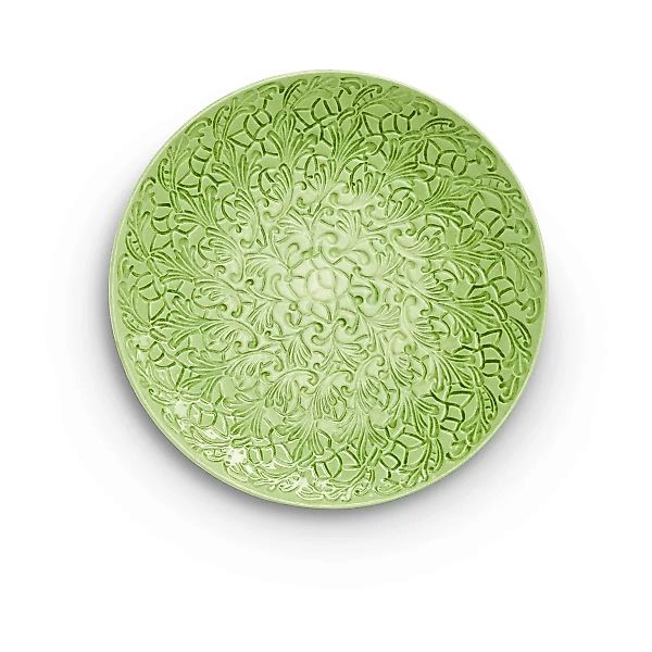 Lace Teller 34cm grün günstig online kaufen