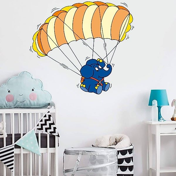 Die Maus Wandtattoo Kinderzimmer Wandbild Fallschirm günstig online kaufen