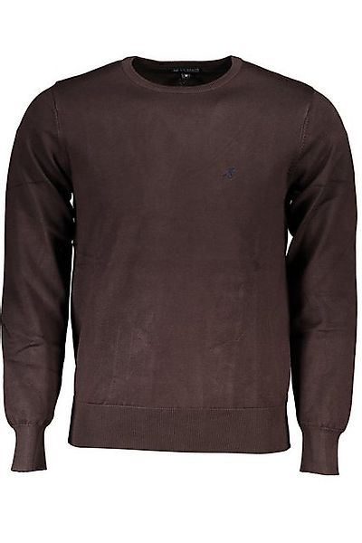 U.S. GRAND POLO Strickpullover Herren Langarmshirt Braun mit Rundhalsaussch günstig online kaufen