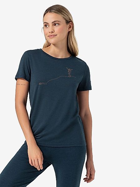 SUPER.NATURAL Print-Shirt Merino T-Shirt W GIPFELGLÜCK günstig online kaufen