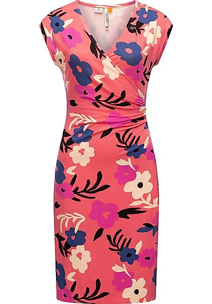 Ragwear Etuikleid "Crupi Print", figurbetontes Sommerkleid mit Raffung an d günstig online kaufen