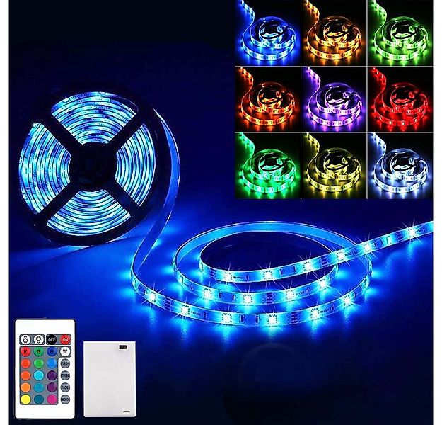 Jibenhome LED-Lichterschlauch LED Streifen RGB Batteriebetriebene Flexbandb günstig online kaufen