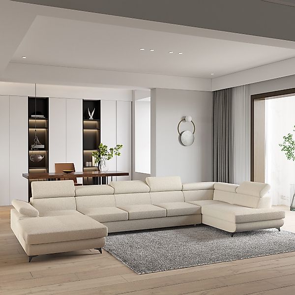Masseno Ecksofa MONTIVA mit Schlaffunktion U-Form, günstig online kaufen