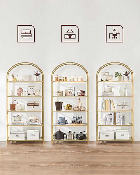 VASAGLE Bücherregal Standregal, 1-tlg., mit 5 günstig online kaufen