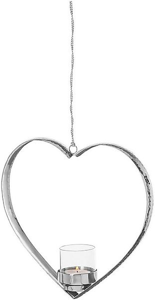 Fink Teelichthalter DOREA (1 St), Herzform inkl. Glas, zum Aufhängen, Edels günstig online kaufen