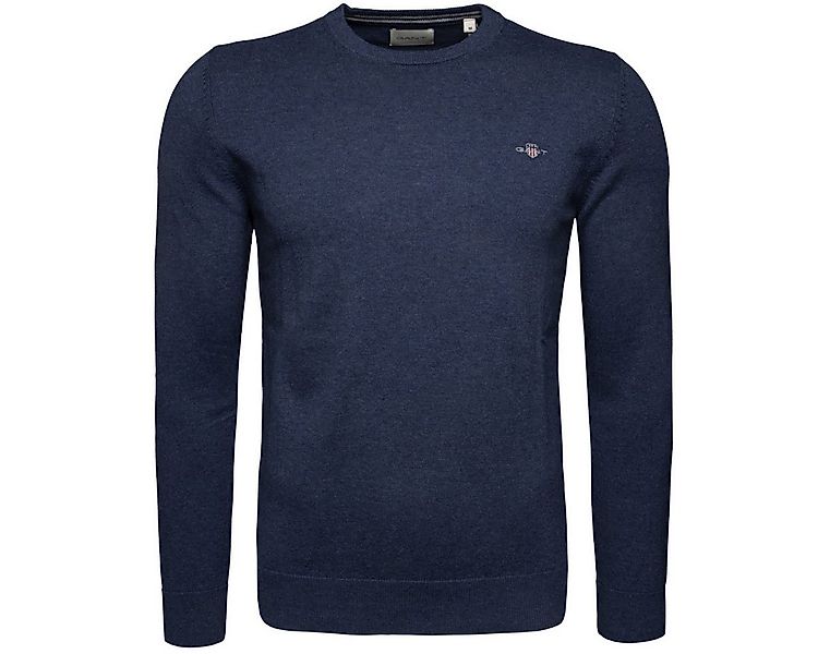 Gant Rundhalspullover Classic Cotton C-Neck Herren Hoodie, Sweatshirt, Pull günstig online kaufen
