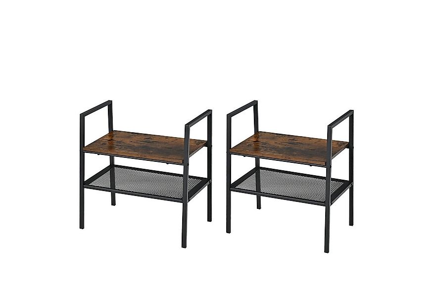 KOMFOTTEU Standregal mit 2 Ebenen, 2-tlg., Lagerregal (2 Stück) günstig online kaufen
