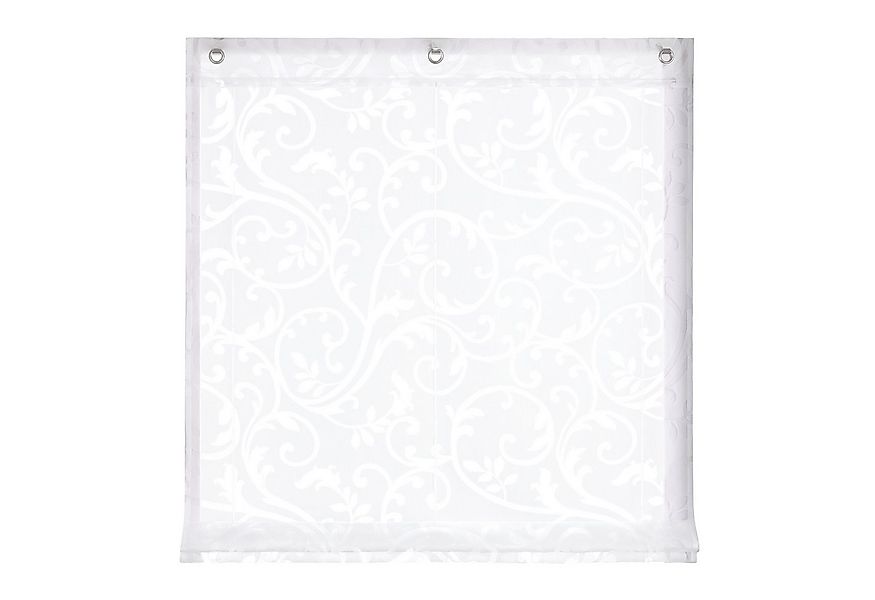 Joyswahl Raffrollo, mit Hakenaufhängung, Voile Ausbrenner, mit Reben günstig online kaufen