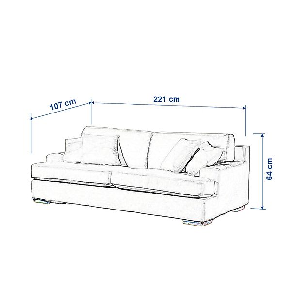 Bezug für Göteborg Sofa, senffarbe, Bezug für Göteborg, Etna (705-04) günstig online kaufen