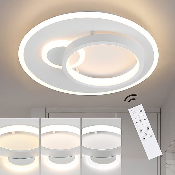 Nettlife LED Deckenleuchte Schwarz Dimmbar 33W günstig online kaufen