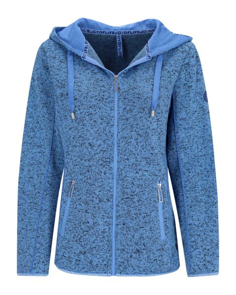 Hajo Strickfleecejacke Strickfleece Jacke mit Kapuze günstig online kaufen
