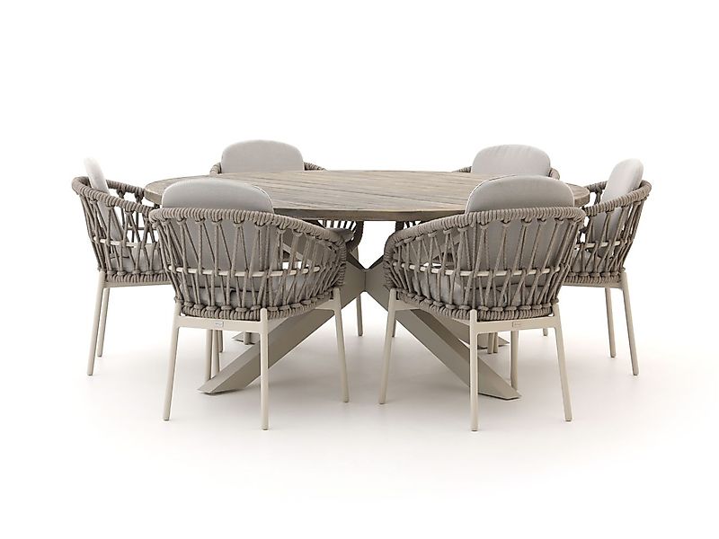 Bellagio Cupello/ROUGH-Y ø 180 cm Gartenmöbel-Set 7-teilig günstig online kaufen